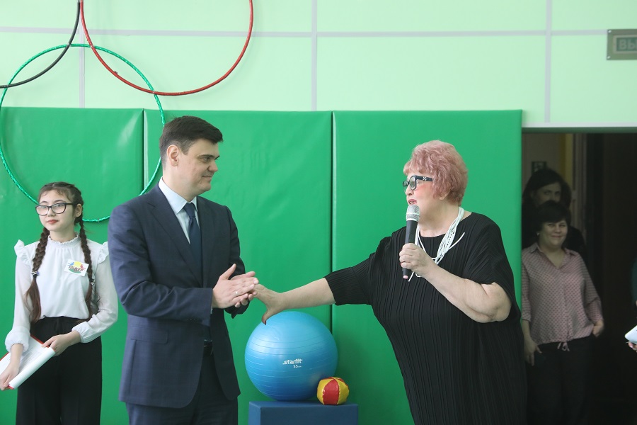 Открытие спортивного зала после ремонта.